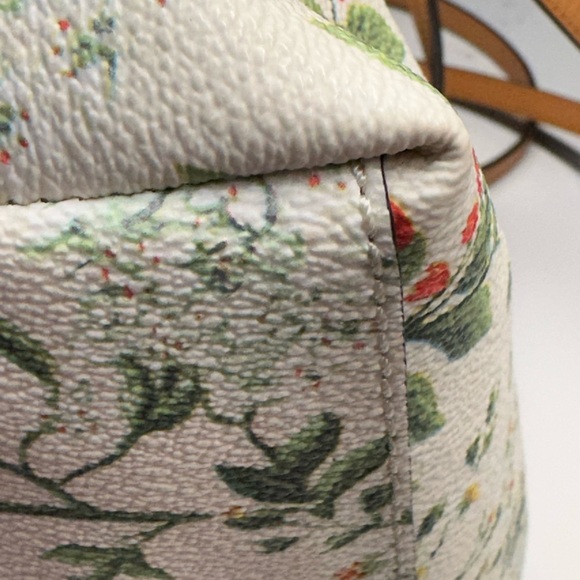 Tory Burch Watercolor Botanical Kerrington Tote Crossbody + Shopping Bag + Dusty - Picture 13 of 16